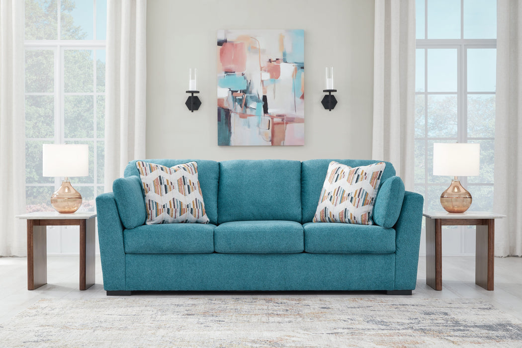 Keerwick Teal Queen Sofa Sleeper - 6750739 - Vega Furniture