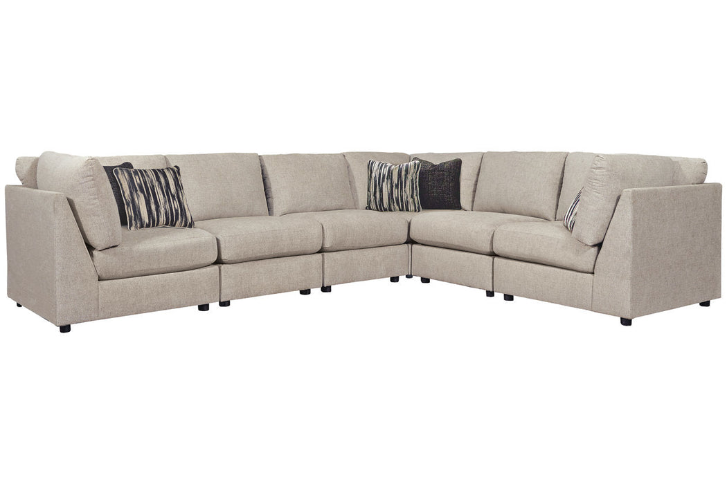 Kellway Bisque 6-Piece Sectional - SET | 9870777(3) | 9870746(3) | 9870711 - Vega Furniture