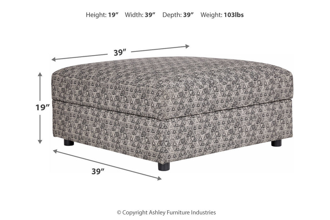 Kellway Bisque Ottoman With Storage - 9870711 - Vega Furniture