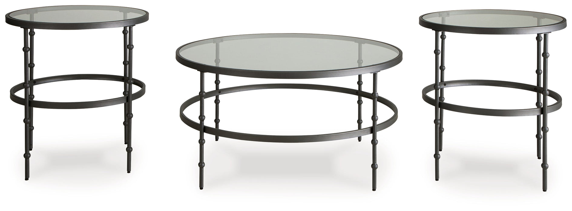 Kellyco Gunmetal Table (Set of 3) - T246-13 - Vega Furniture