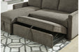 Kerle Charcoal LAF Sleeper Sofa Chaise - SET | 2650516 | 2650545 - Vega Furniture