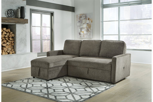 Kerle Charcoal LAF Sleeper Sofa Chaise - SET | 2650516 | 2650545 - Vega Furniture