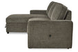 Kerle Charcoal LAF Sleeper Sofa Chaise - SET | 2650516 | 2650545 - Vega Furniture