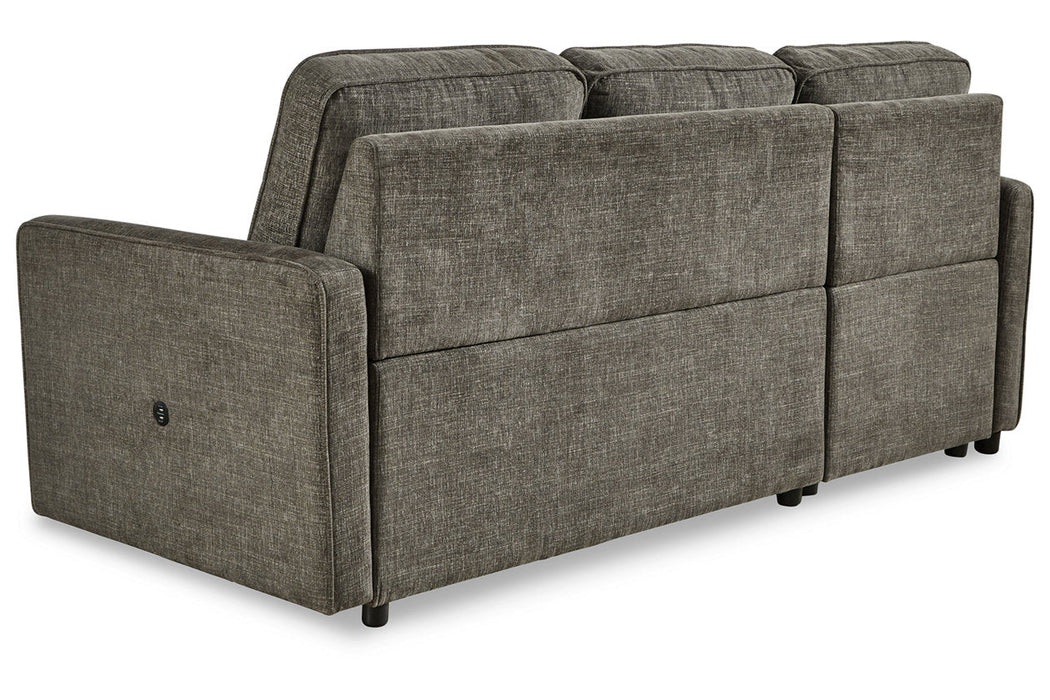 Kerle Charcoal LAF Sleeper Sofa Chaise - SET | 2650516 | 2650545 - Vega Furniture