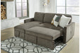 Kerle Charcoal LAF Sleeper Sofa Chaise - SET | 2650516 | 2650545 - Vega Furniture