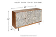 Kerrings Brown/Black/White Accent Cabinet - A4000258 - Vega Furniture