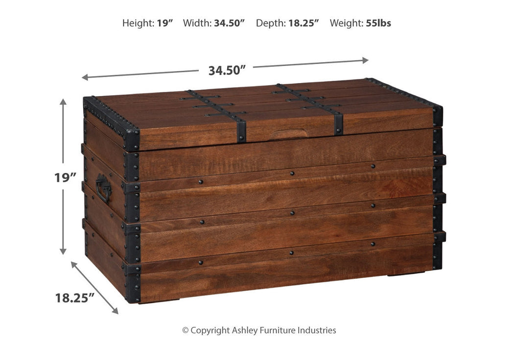 Kettleby Brown Storage Trunk - A4000096 - Vega Furniture