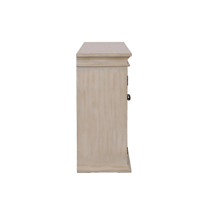 Kiara Light Honey Glass Door Accent Cabinet - 950858 - Vega Furniture