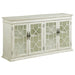 Kiara White 4-Door Accent Cabinet with Adjustable Shelves - 950859 - Vega Furniture