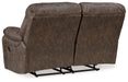 Kilmartin Chocolate Reclining Loveseat - 4240486 - Vega Furniture