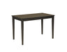 Kimonte Dark Brown 5-Piece Rectangular Dining Set - SET | D250-25 | D250-02(2) - Vega Furniture