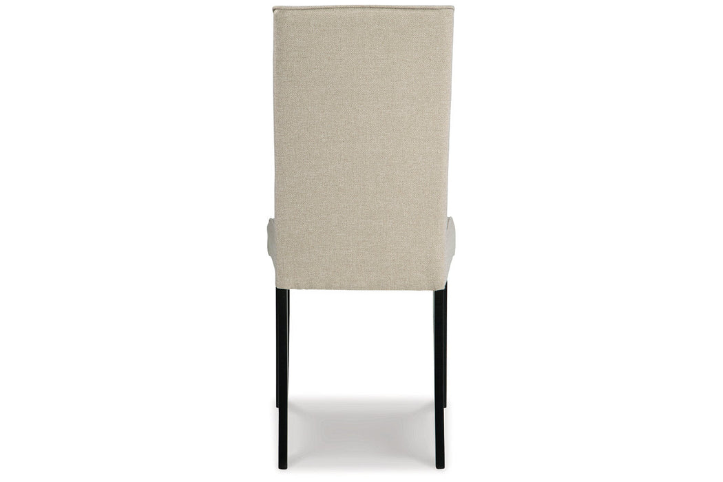 Kimonte Dark Brown/Beige Dining Chair, Set of 2 - D250-05 - Vega Furniture