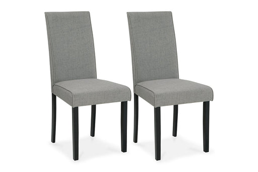 Kimonte Dark Brown/Gray Dining Chair, Set of 2 - D250-06 - Vega Furniture