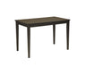 Kimonte Dark Brown/Ivory 5-Piece Rectangular Dining Set - SET | D250-25 | D250-01(2) - Vega Furniture