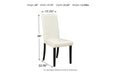 Kimonte Ivory Dining Chair, Set of 2 - D250-01 - Vega Furniture