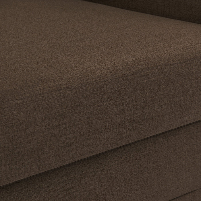 Kimora Linen Textured Fabric Chair Brown - 151Brown-C - Vega Furniture