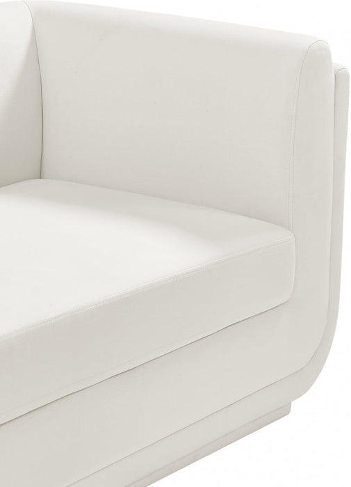 Kimora Linen Textured Fabric Chair Cream - 151Cream-C - Vega Furniture