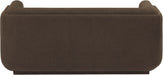 Kimora Linen Textured Fabric Loveseat Brown - 151Brown-L - Vega Furniture