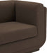 Kimora Linen Textured Fabric Loveseat Brown - 151Brown-L - Vega Furniture