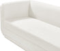 Kimora Linen Textured Fabric Loveseat Cream - 151Cream-L - Vega Furniture