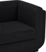 Kimora Linen Textured Fabric Sofa Black - 151Black-S - Vega Furniture