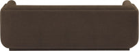 Kimora Linen Textured Fabric Sofa Brown - 151Brown-S - Vega Furniture