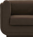 Kimora Linen Textured Fabric Sofa Brown - 151Brown-S - Vega Furniture