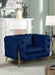 Kingdom Blue Velvet Chair - 695Navy-C - Vega Furniture