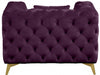 Kingdom Purple Velvet Chair - 695Purple-C - Vega Furniture