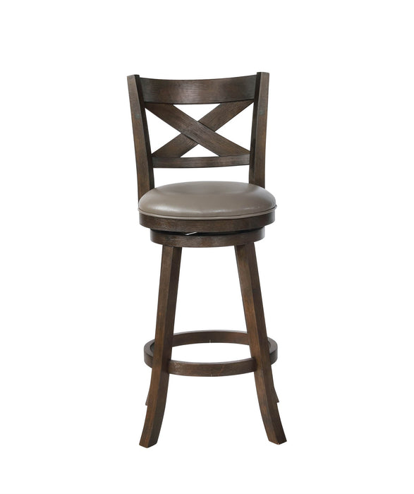 Kipper 29" Gray Swivel Barstool, Set of 2 - 2993C-29-GY - Vega Furniture