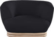 Kipton Black Boucle Fabric Chair - 648Black-C - Vega Furniture