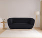 Kipton Black Boucle Fabric Loveseat - 648Black-L - Vega Furniture