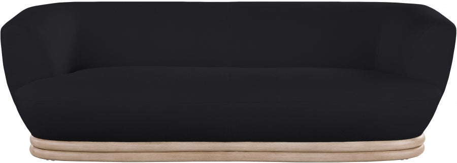 Kipton Black Boucle Fabric Sofa - 648Black-S - Vega Furniture