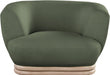 Kipton Green Boucle Fabric Chair - 648Green-C - Vega Furniture