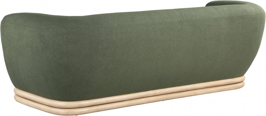 Kipton Green Boucle Fabric Sofa - 648Green-S - Vega Furniture