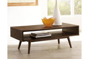 Kisper Dark Brown Coffee Table - T802-1 - Vega Furniture
