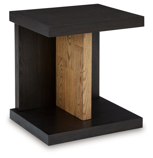 Kocomore Brown/Natural Chairside End Table - T847-7 - Vega Furniture