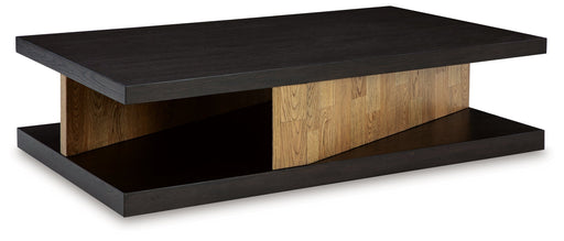 Kocomore Brown/Natural Coffee Table - T847-1 - Vega Furniture
