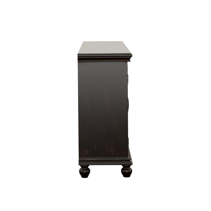 Kovu Black 4-Door Accent Cabinet - 950639 - Vega Furniture