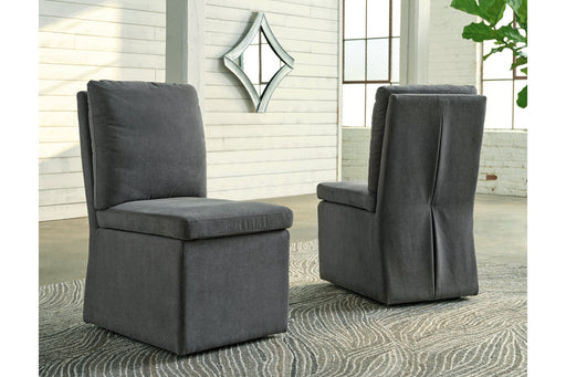 Krystanza Charcoal Dining Chair, Set of 2 - D766-01 - Vega Furniture