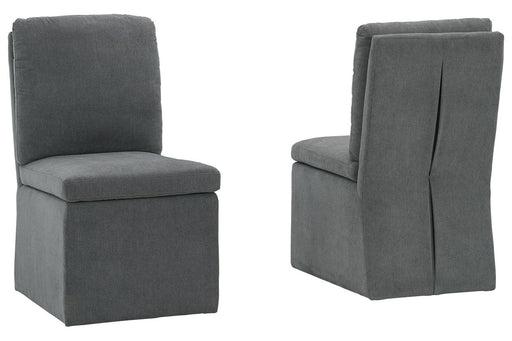 Krystanza Charcoal Dining Chair, Set of 2 - D766-01 - Vega Furniture