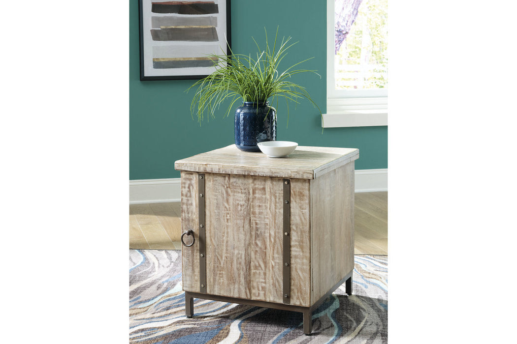 Laddford Whitewash Accent Cabinet - A4000506 - Vega Furniture