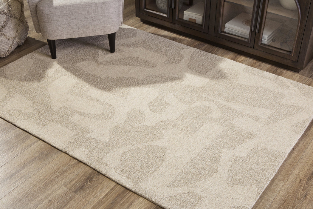 Ladonia Linen/Taupe 5' x 7' Rug - R406382 - Vega Furniture