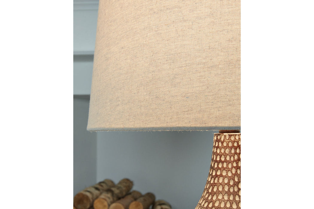 Laelman Brown/Gray Table Lamp, Set of 2 - L243304 - Vega Furniture