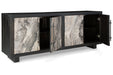 Lakenwood Black/Gray/Ivory Accent Cabinet - A4000534 - Vega Furniture