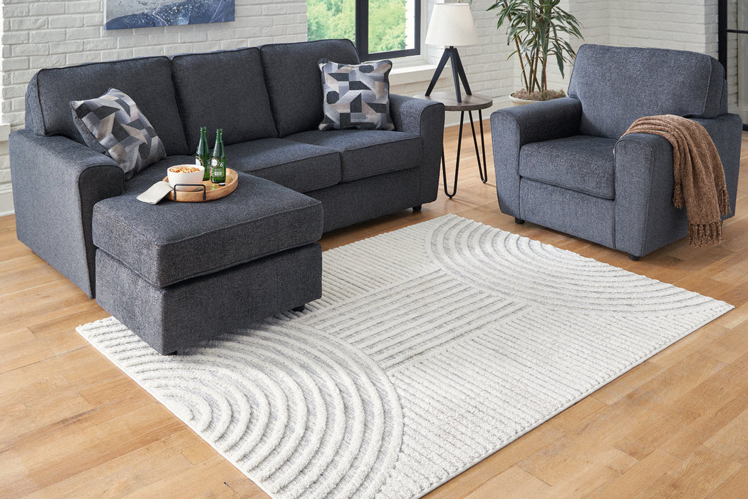 Lambworth Gray/Cream Large Rug - R405341 - Vega Furniture