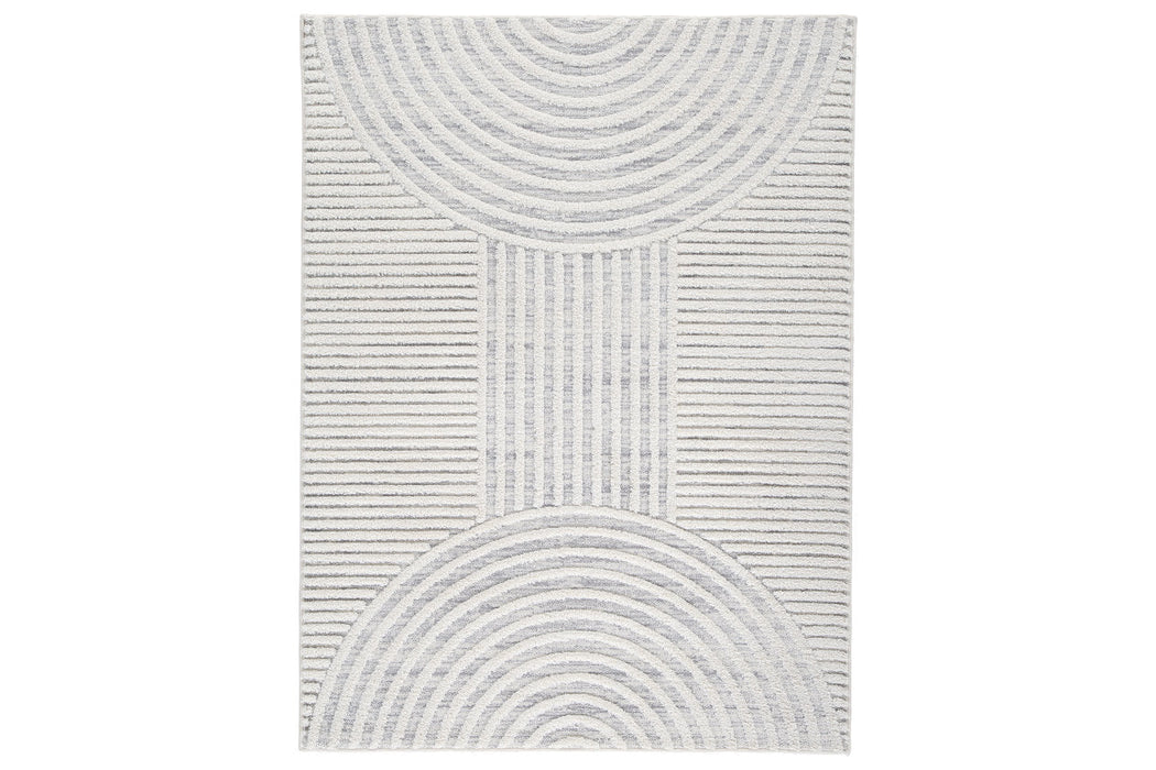 Lambworth Gray/Cream Large Rug - R405341 - Vega Furniture