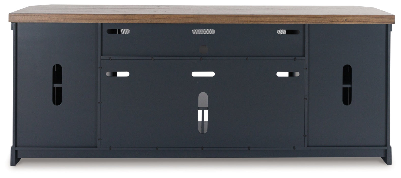 LANDOCKEN Brown/Blue 83" TV Stand - W402-68 - Vega Furniture