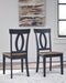 Landocken Brown/Blue Dining Chair, Set of 2 - D502-01 - Vega Furniture