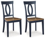 Landocken Brown/Blue Dining Chair, Set of 2 - D502-01 - Vega Furniture